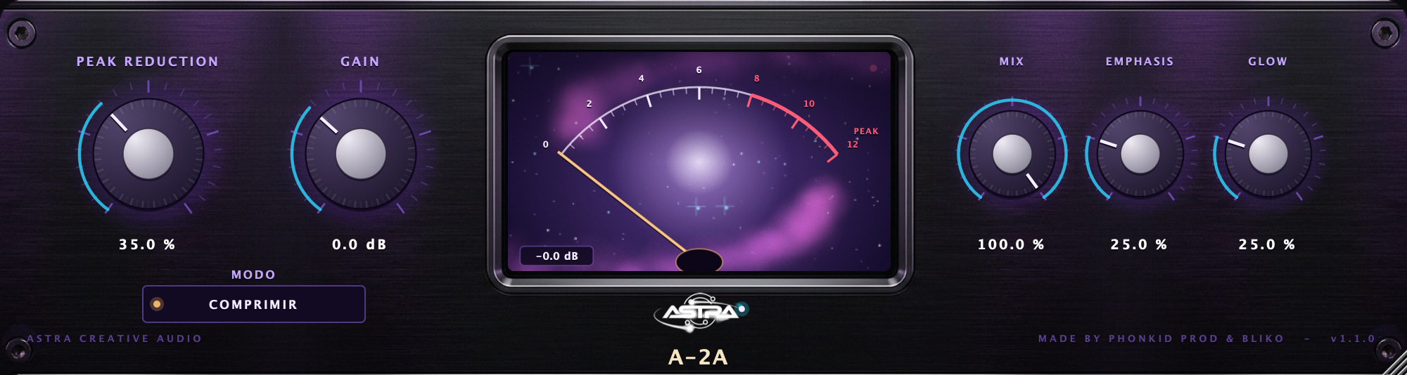 Panel del compresor A-2A